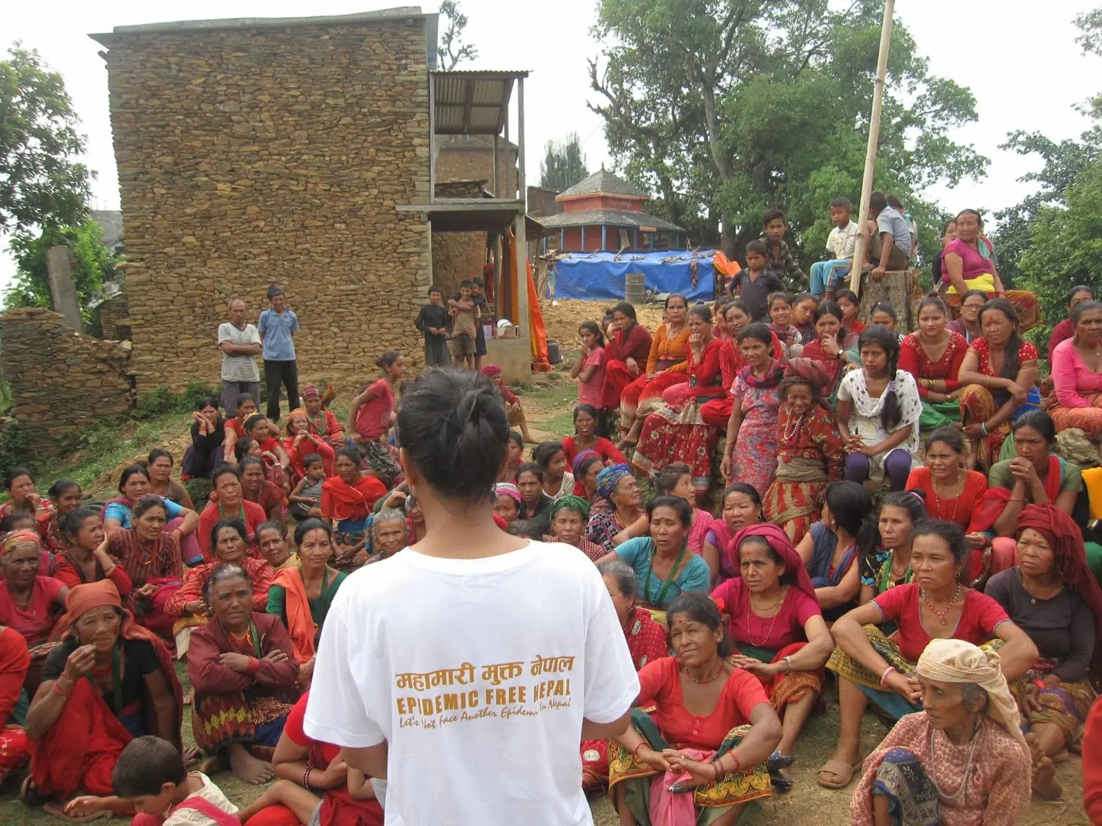Paschim Paaila youth volunteers supporting emergency WASH response